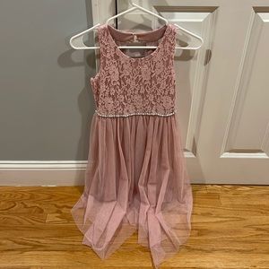Girls size 10 pink dress
